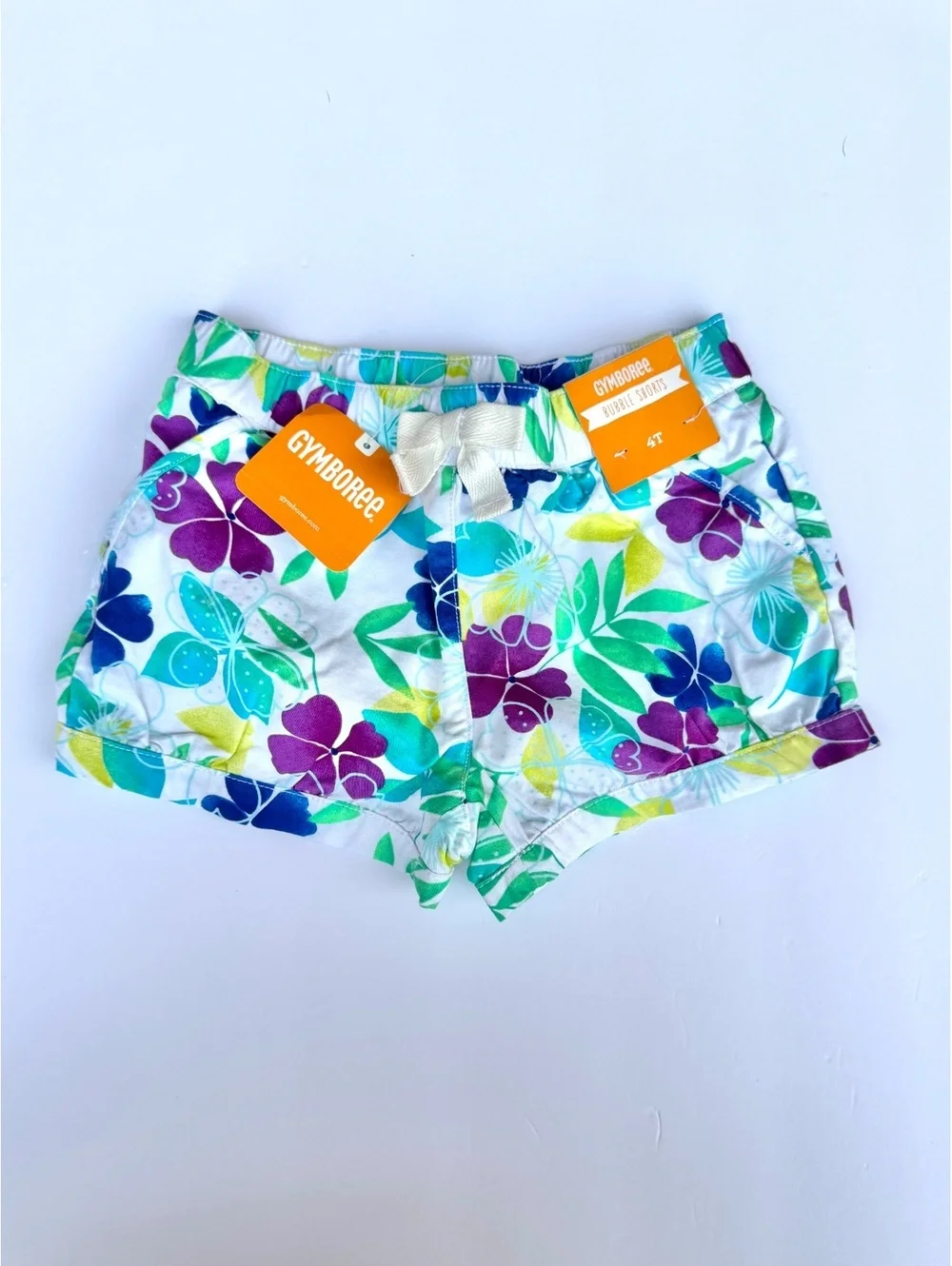 Gymboree Girls 4T Floral Cotton Shorts
